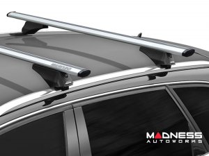 Alfa Romeo Stelvio Roof Rack Cross Bars - for models w/ factory roof rails - Silver (2018 - 2025)